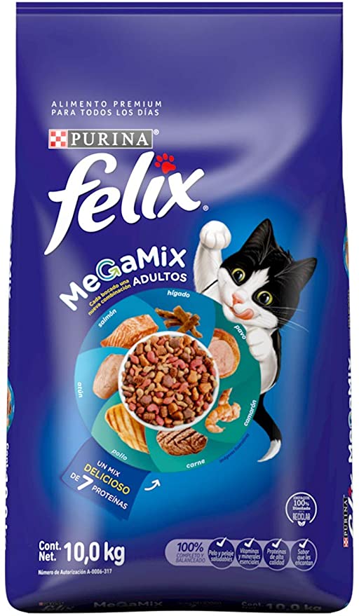 Purina Felix Triple Delicious 10-Kgs. Adulto